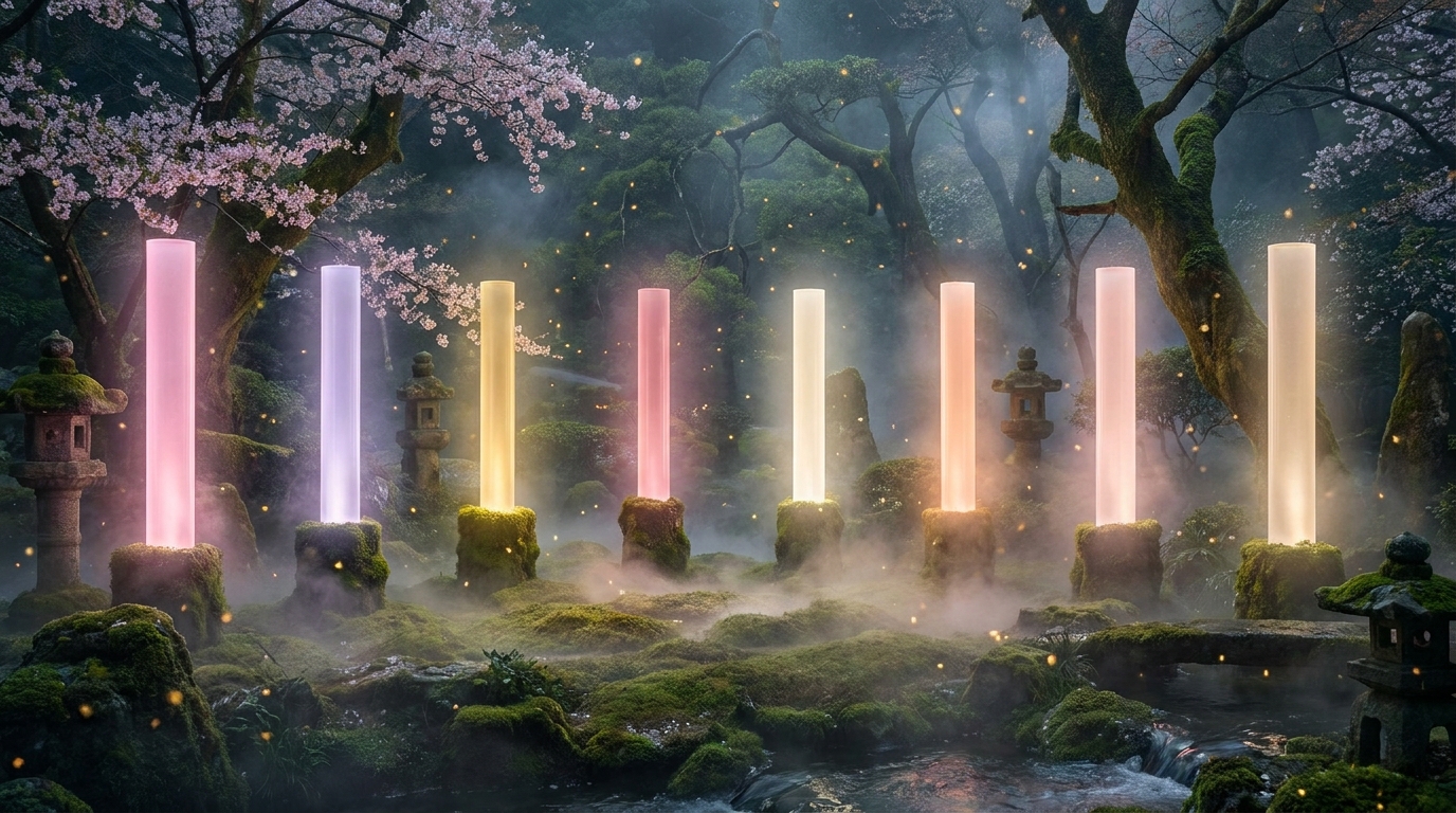 8つの光が灯る情景